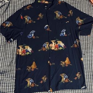 Vans Button Down Mushroom Print Shirt